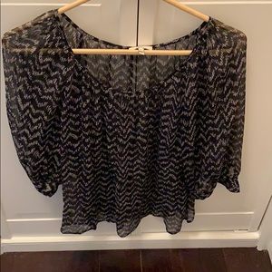 Joie sheer patterned tunic